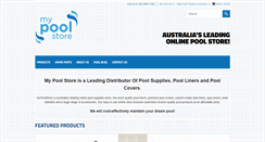 Desktop Screenshot of mypoolstore.com.au